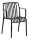 Gartenstühle Polypropylen Convee Schwarz 55x52x79cm