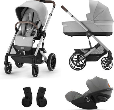 Cybex Balios S Lux Verstellbar 3 in 1 Baby Kinderwagen Geeignet für Neugeborene Lava Grey
