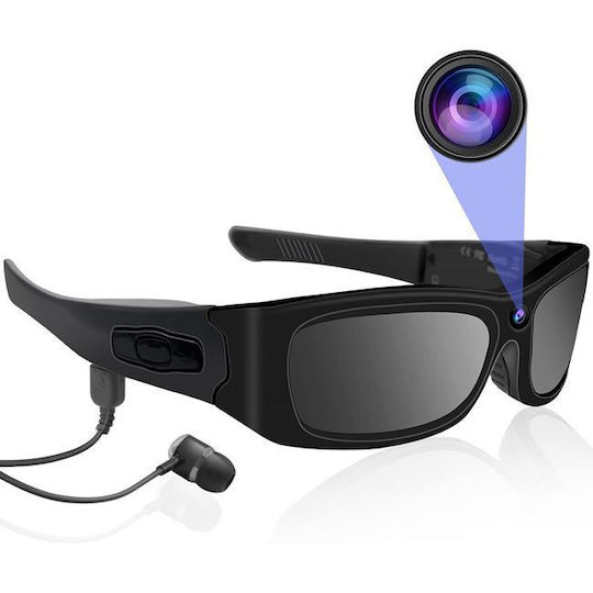 Spy Camera Glasses 5MP with Memory Card Slot and Motion Detector