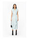 Amityville Summer Midi Shirt Dress Light Blue