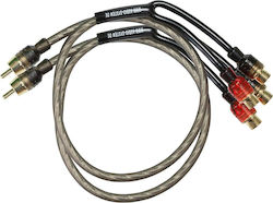 Audio System 2x RCA male - 2x RCA male 1m