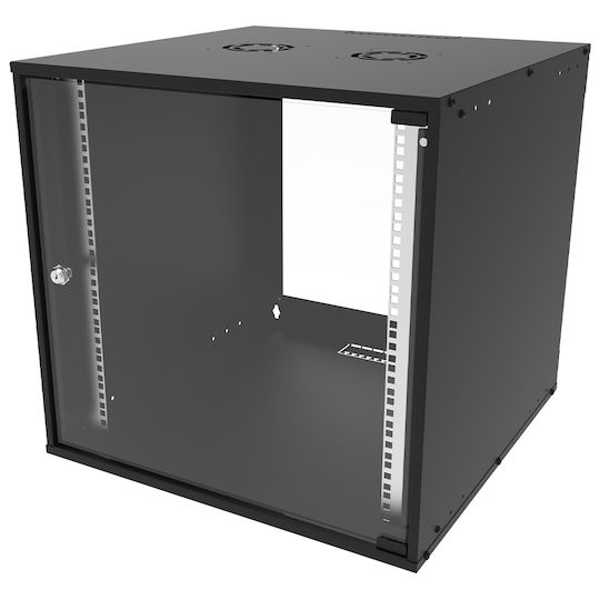 Canovate Монтиран на стена Рак кабинет 9U 55x40см Черен WC1S-9-09J4A