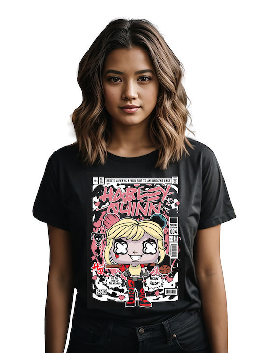 Pop Culture Harley Quinn T-shirt Schwarz