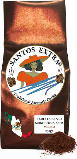 Santos Extra Cafea Espresso Monosoi Arabica Mexic Măcinat 250gr