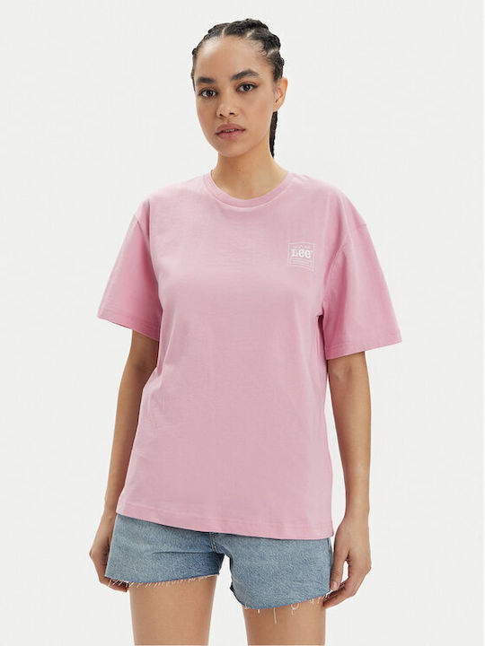 Lee Γυναικείο T-shirt Ροζ