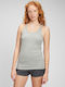 GAP Women's Athletic Blouse Sleeveless Fast Drying light heather gray