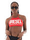 Diesel Gât înalt Top bikini RED A13187-0KLAN-42A