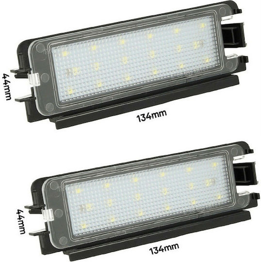 Bosse Φώτα Πινακίδας Led 12V για Dacia Sandero / Logan 2τμχ