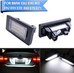 Bosse License Plate Lights Led 12V for BMW E90 / Series 3 / E91 / E92 / E39 / E60 / F10 / X3 / X5 / X6 / Series 1 / Series 4 / Series 5 2pcs