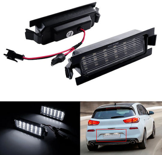 Bosse Φώτα Πινακίδας Led 12V για Hyundai i30 2τμχ