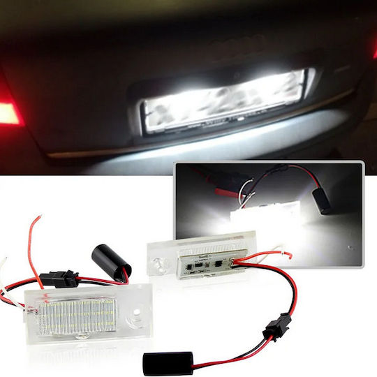 Bosse Φώτα Πινακίδας Led 12V για Audi A6 Citroen C5 2τμχ