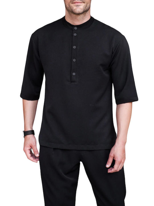 Henry Clothing Herren Shirt Black