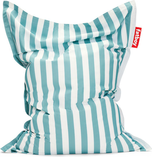 Πουφ Μαξιλάρα Αδιάβροχη Original Stripe Azur 134x134x180cm