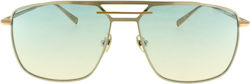 Kreuzbergkinder Red Snapper Sunglasses Χρυσά with Metal Frame & Green Lens