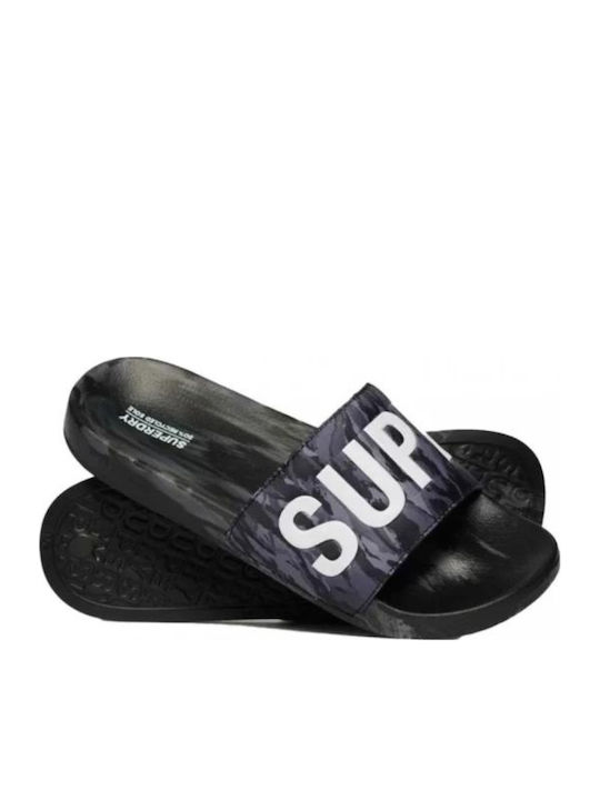 Superdry Мъжки Слайдове Сив