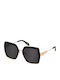 Just Cavalli Feminini Ochelari de soare cu Negru Cadru și Negru Lentilă SJC041 0Z42