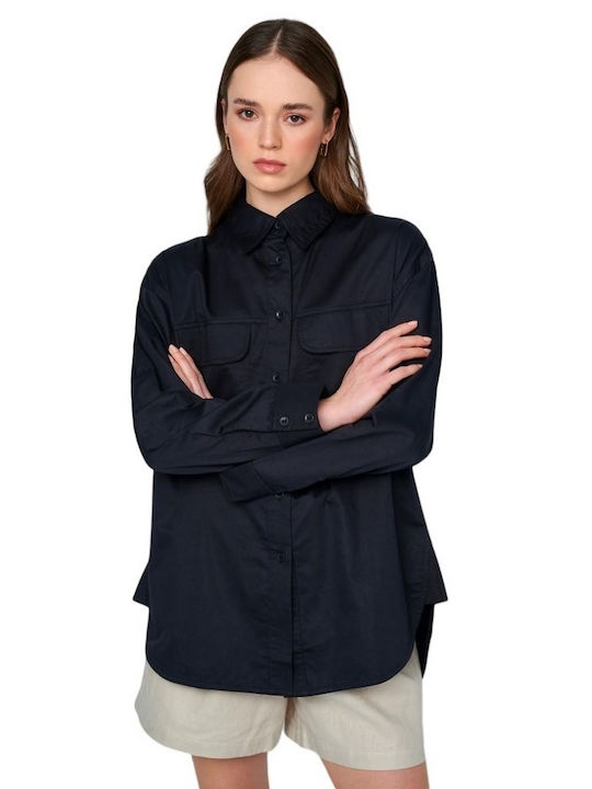 Ale - The Non Usual Casual Women's Long Sleeve Shirt Black