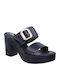 Leather Sandals Black