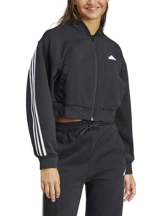 adidas Future Icons 3-Stripes Μπουφάν Bomber Μαύρο