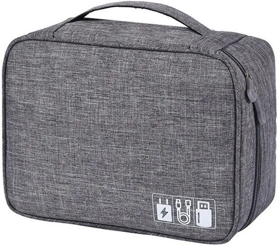 Geantă organizator de cabluri Zola Plastic 24.5x18.5x10 Cm Gri