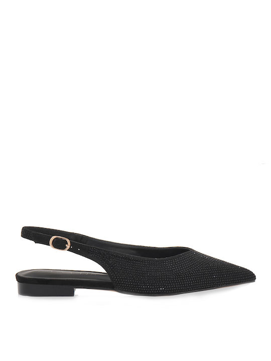 Seven Pantofi balerini pentru femei Slingback in Negru Culori