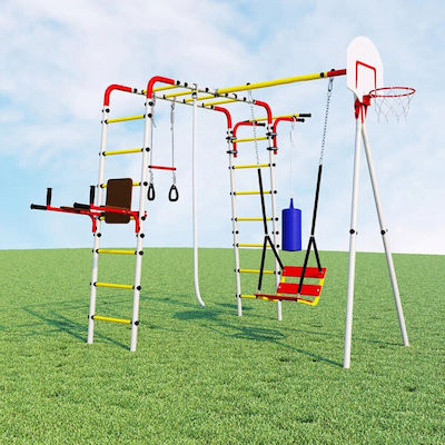 Επί Γης Playground Accessories Garden Gym with Climbing Surface made of Metal