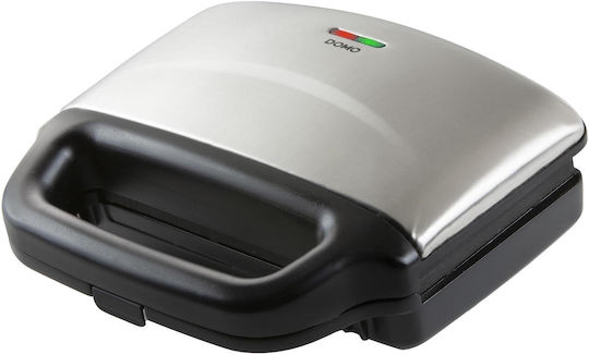 Domo Sandwich Maker for for 1 Sandwich Sandwiches 900W Gray