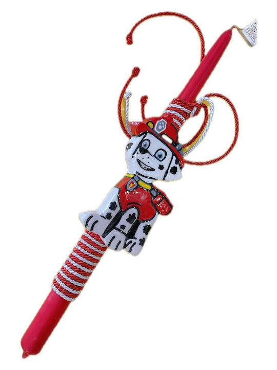 Плакет за свещи Плакет Paw Patrol Червено куче 36cm Плакет за свещи Плакет Paw Patrol Червено куче 36cm