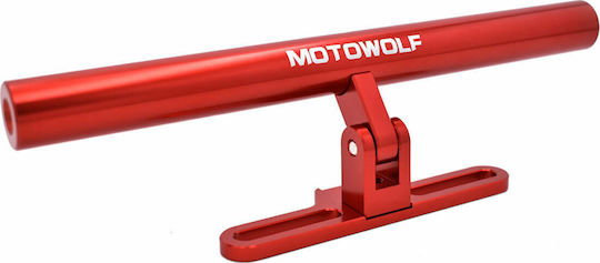 Motowolf Моторциклетна Стойка За Мобилен Телефон Червена