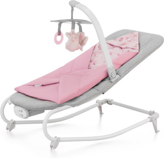 Kinderkraft Electric Baby Relax Swing Felio 2 with Music and Vibration Rose for Child up to 9kg
