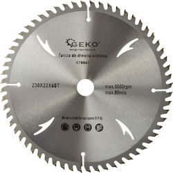 Geko G78061 Cutting Disc Wood Hole Diameter 230mm 1pcs