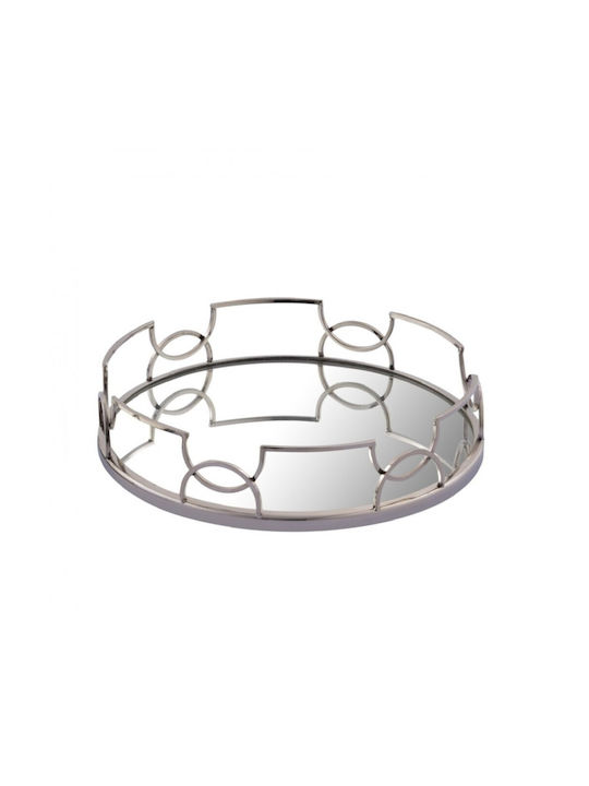 Capolavoro Wedding Tray with Mirror Silver 1pcs