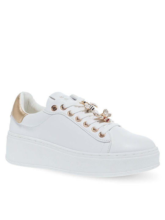 Maison Minrelle Damen Sneakers Weiß