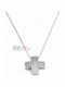 FenixJewelry Cruci Femeie Aur Alb 14K cu Lanț