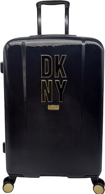 DKNY Medium Travel Suitcase Black with 4 Wheels
