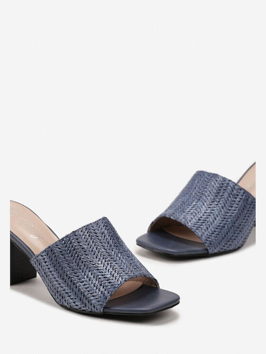 Heel Mules Blue