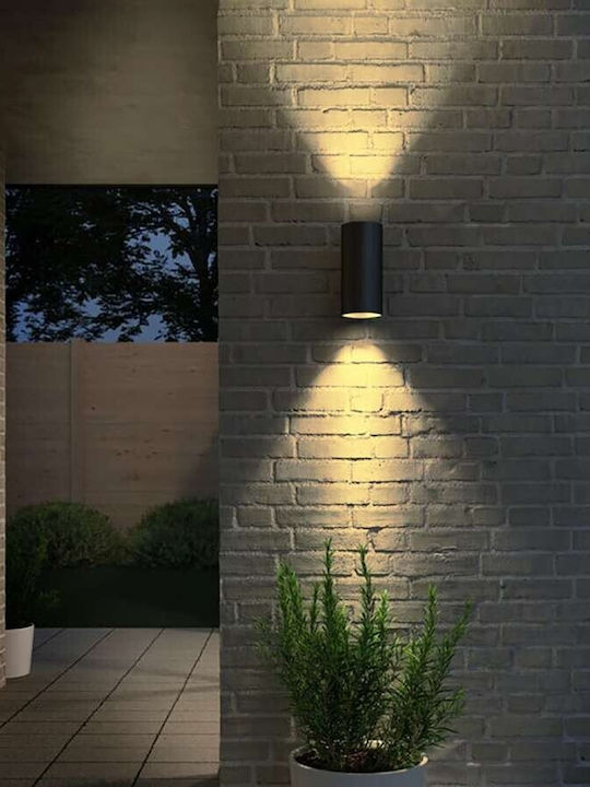 Leggenda Wandmontiertes Außen-Spotlight IP65 Doppelstrahl 6x7.5x13εκ.