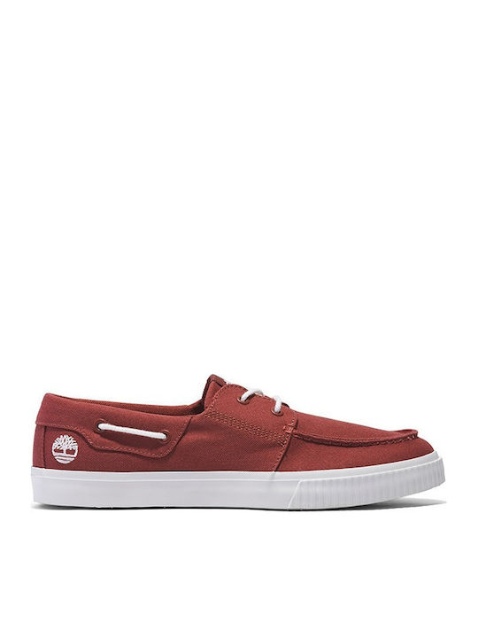 Mylo Bay Ανδρικά Boat Shoes σε Κόκκινο Χρώμα