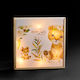 Wooden Frame Illuminated Candle Tigra 25cm M12048
