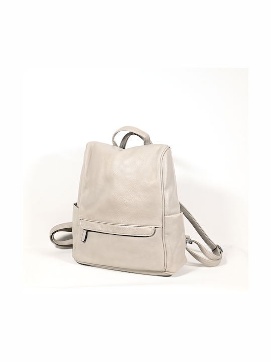 Evangelia Drosi Damen Tasche Rucksack Beige