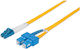 Intellinet Intellinet Optical Fiber Cable LC-SC 3m Yellow
