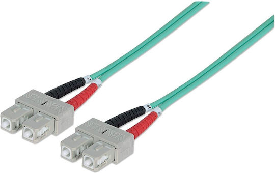 Intellinet Intellinet Netzwerkkabel Optische Faser SC-SC 2m Türkis