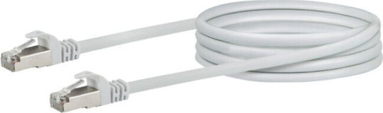 Schwaiger S/FTP Cat.6 (Gigabit) Καλώδιο Δικτύου Ethernet 2.5m Λευκό