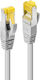 Lindy S/FTP Cat.6a (Gigabit) Καλώδιο Δικτύου Ethernet 2m Γκρι