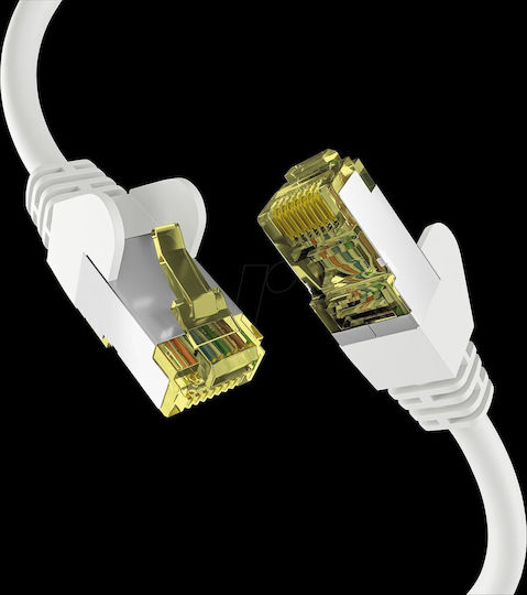 EFB S/FTP Cat.6a (Gigabit) Καλώδιο Δικτύου Ethernet 0.25m Λευκό