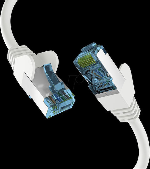 EFB U/UTP Cat.7 (10Gbps) Καλώδιο Δικτύου Ethernet 0.15m Λευκό