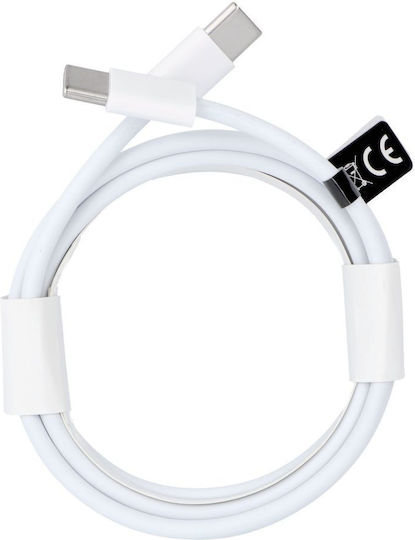 USB 2.0 Cable USB-C male - USB-C 30W PD Λευκό 2m 596611