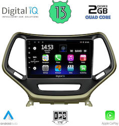 Digital IQ Sistem Audio Auto pentru Jeep Cherokee 2014> (Bluetooth/USB/WiFi/GPS) cu Ecran Tactil 10"