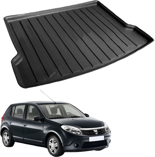 Carro Kofferraummatten Wannenartig 1Stück aus TPE für Dacia Sandero 2008-2012 Schwarz