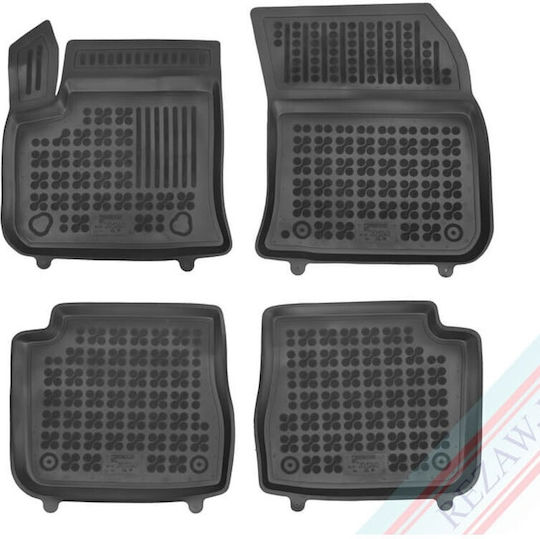 Rezaw Plast Σετ Μπροστινά και Πίσω Πατάκια 4τμχ για Citroen e-C4 2020+ Μαύρα